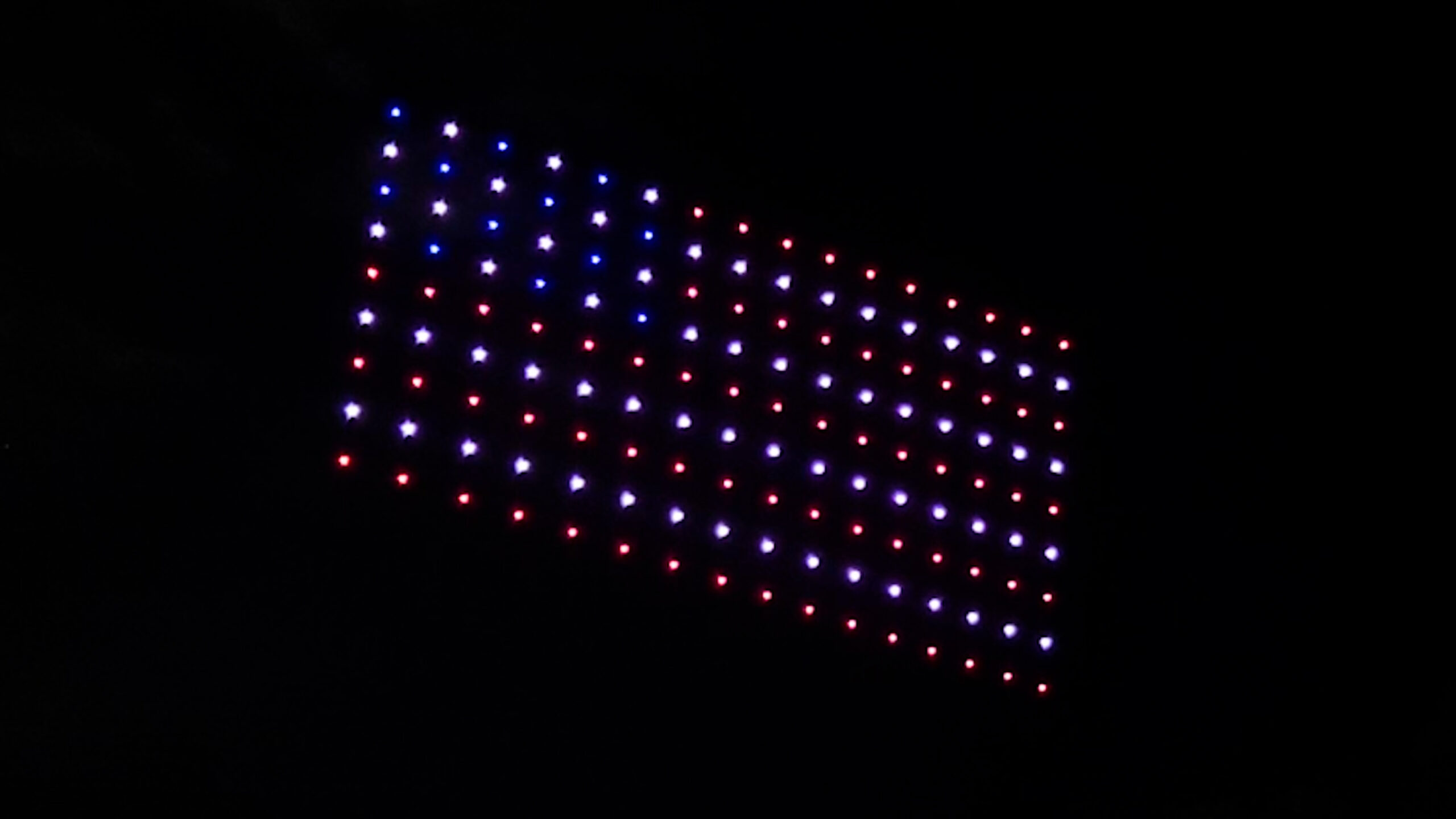 Drone Show image of an American Flag, Starstruck Drone Shows, Missouri, 2023